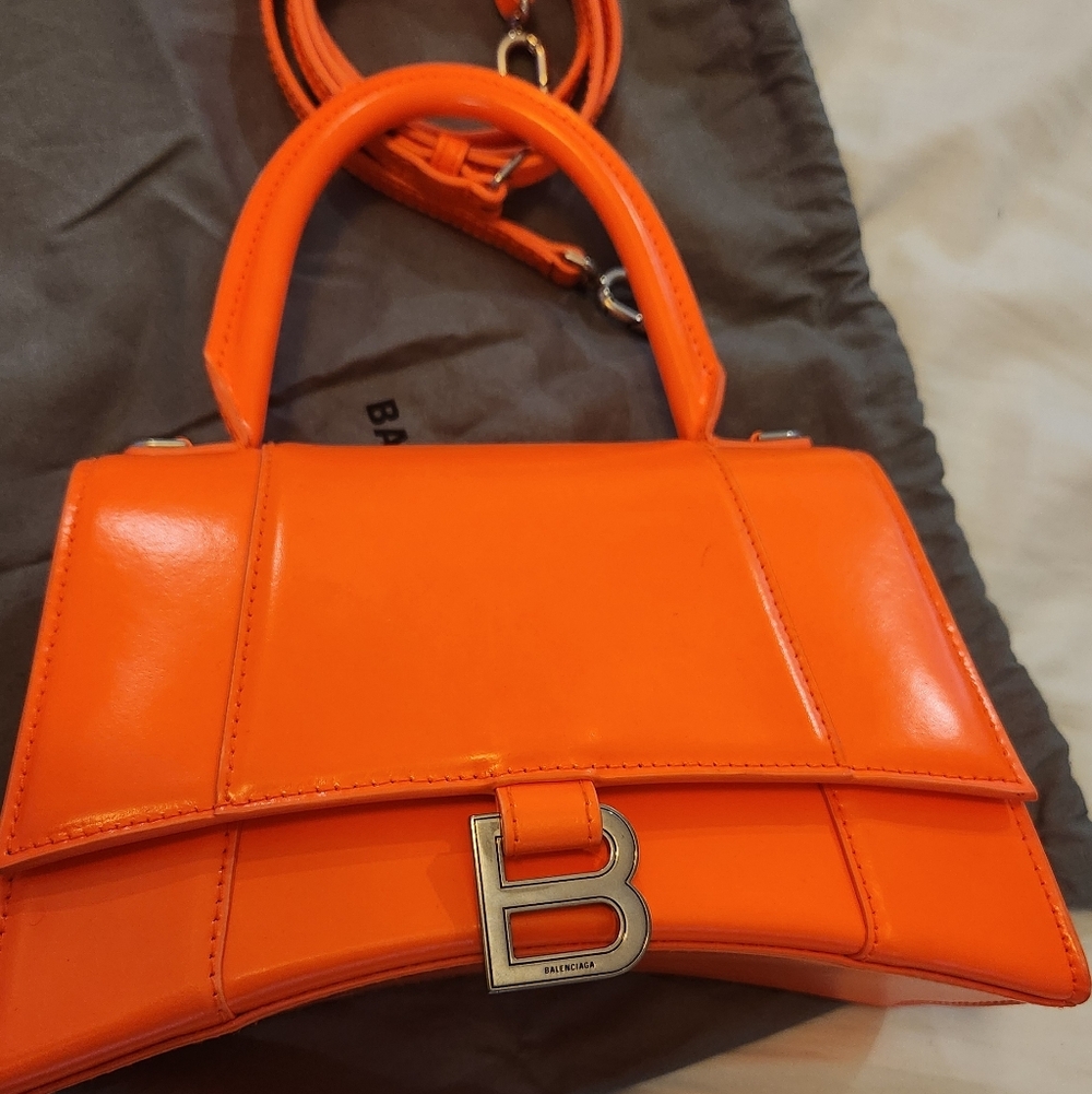 Balenciaga Vibrant Orange Crossbody Bag